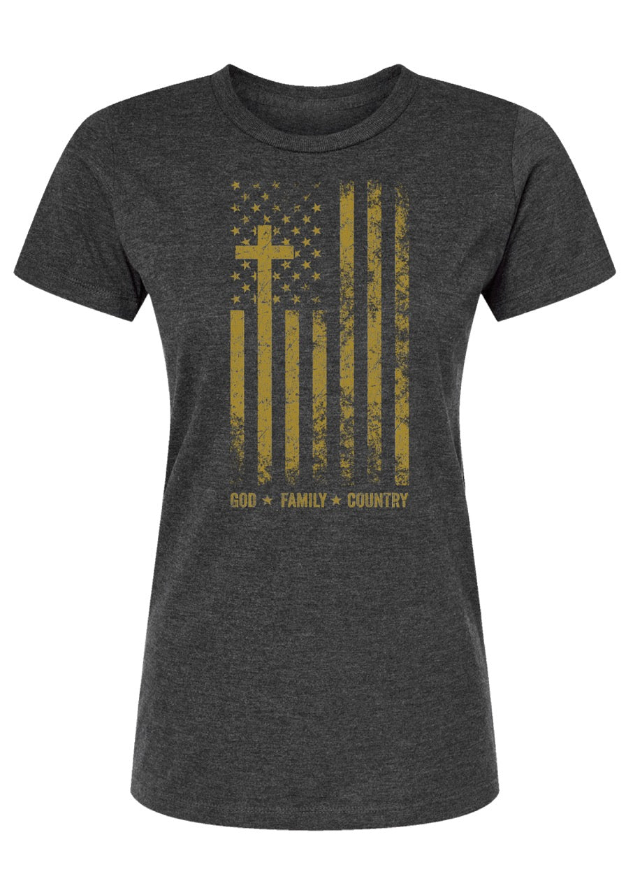 God, Family, Country Women's Tee